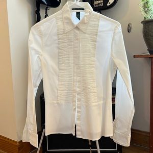 Vintage Lauren Pleated Button-Up